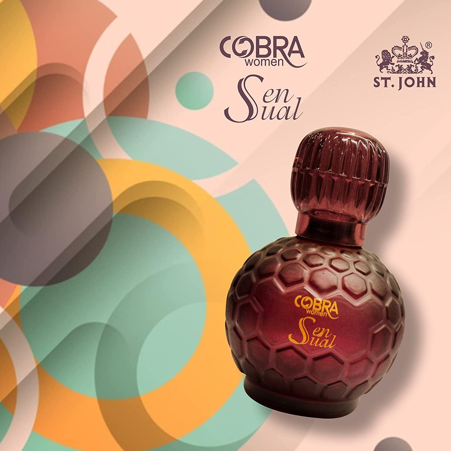 St. John Cobra Sensual Pour Femme Eau De Perfume 200ml 6.7 Fl.oz. Pack Of 2 | Best Aniverssary Gift For Wife | Long Lasting Perfume