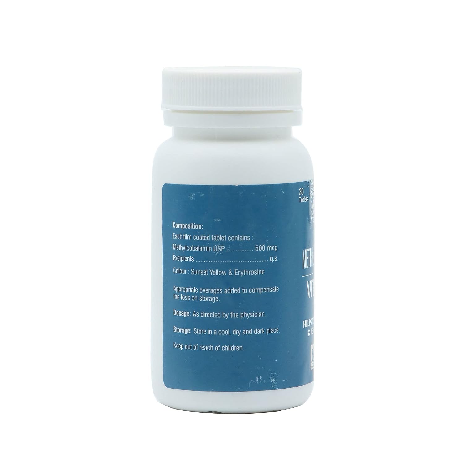 Apollo Life Vitamin B -12 , Keeps Your Nerves And Red Blood Cells Healthy | 30 Tablets , 50gm 0.1lbs