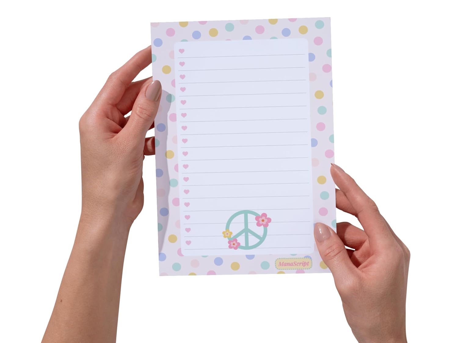 A5 Notes/To Do List Notepad, Beautiful Checklist Pad, Tear-Off Sheets (Peace) Pack Of 1