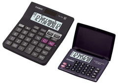 Casio MJ-12D 150 Steps Check And Correct Desktop Calculator & Casio LC-160LV-BK Portable Calculator With Flap Cover