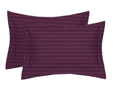 Cotton Double Bedsheet With 2 Pillow Cover - 90 X 90 Inches, Wine | Suitable For All Seasons & Easy To Wash | Bedding Set For Daily Use