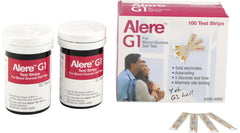 Alere G1 Blood Glucose Test Strips - 100 Strips, Multi Color | Self Test, Easy To Use, Pain Free