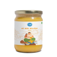 Premium A2 Gir Cow Bilona Ghee By Morning Wale | Vedic Bilona Traditional Curd Churned Desi Cow Ghee Perfect For Boost Immunity | (500ml) 16.9 Ounce | Jar Pack