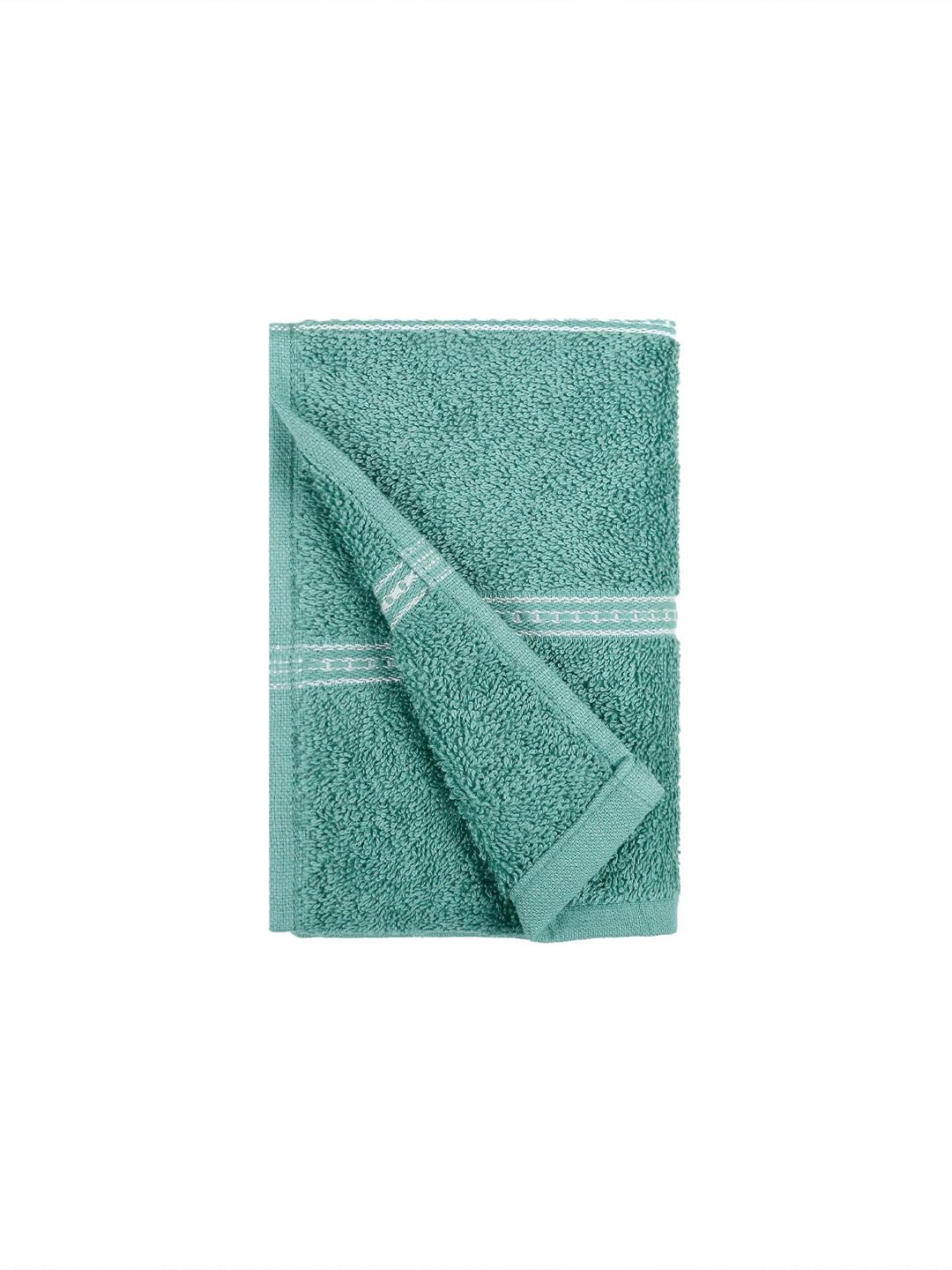 Mytrident Hand Towel Urban Comfort 400 Gsm | 100% Cotton Bath Towel (Shell Green)- Pack Of 2