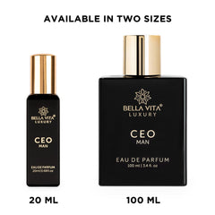 Bella Vita Luxury CEO Man Eau De Parfum 20ml 0.68 Fl.oz. Long Lasting | Gift For Husband