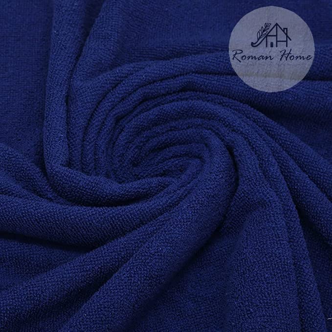 Roman Home Cotton Soft Bath Towel 500 Gsm (Dark Blue)