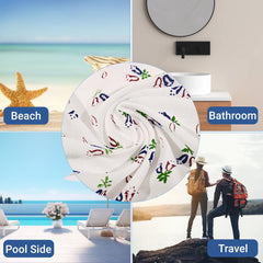 Kuber Industries Cotton Bath Towel 1500 Gsm | Soft & Comfortable Swimming & Bathing Towels & Gamcha (White)- Pack Of 5