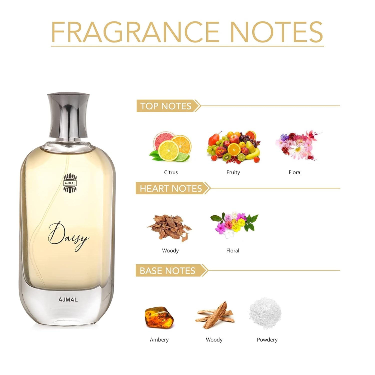 Ajmal Daisy Eau De Perfume 100ml 3.4 Fl.oz. | Long Lasting Fragrance & Perfect Gift For Wife