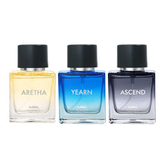 Ajmal Ascend + Aretha + Yearn Eau De Parfum 50ml 1.6 Fl.oz. Each Pack Of 3 | For Unisex