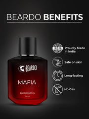 Beardo Mafia Eau De Parfum 50ml 1.6 Fl.oz. For Men |best Suited For Partywear | Long Lasting Fragrance