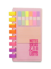 Spiral Notebook Diary With Sticky Notes & Page Markers | 80 Ruled Pages | Ideal For School