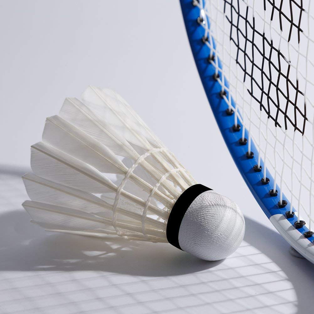 Senston ST - A7 Badminton Duck Feather Shuttlecocks With Excellent Stability Performance | White , Pack Of 6