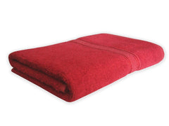 North Field Bath Towel 1000 Gsm | Extra Soft & Absorbent, Durable Bath Towel (Red & Blue) - Set Of 2