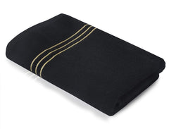Tiqh Organic Cotton Thick & Plush Hand, Gym & Workout Hand Towel 200 Gsm - Set Of 1 (Black)