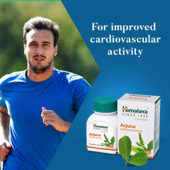 Himalaya Pure Herbs Arjuna Food Supplement Supports Heart | 60 Tablets 50gm 0.1lbs