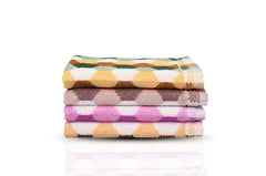 100% Cotton Soft Hand Towels 600 Gsm (Multicolor) - Set Of 4
