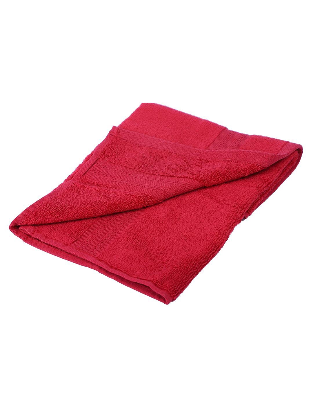 Bianca Ultra Soft Zero Twist 100% Cotton Towel Hand Towel 480 Gsm | Super Absorbent, Fluffy, Aerocore Organic Technology - For Men, Women, Gym, Kitchen (Burgundy)- Pack Of 4