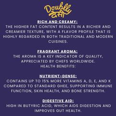 100% Pure Buffalo Desi Ghee By Doubllydesi | Natural & Healthy Homemade Fresh Ghee Prepared Using Traditional Method Good For Heart Health | (1 Litre) 33.8 Ounce | Jar Pack