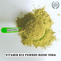 Ruchi Veda Vitamin B12 Powder , Increase B12, Boost Immunity, Digestion & Energy Naturally With Plant - Based Powder | 100gm 0.2lbs