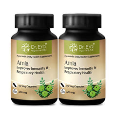 Dr. Era Ayurveda Amla Tablet - Pure Herbs Used | Rich In Vitamin C & Antioxidants , Improves Digestion, Enhances Vision | 50 Veg Tablets , 100gm 0.2lbs , Each Pack Of 2