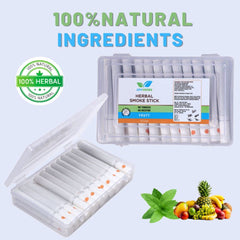 Herbal Cigarette Smokes - Nicotine Free & Tobacco Free Alternative Made Using 100% Ayurvedic Herbs Cigarette 1 Pack Of 25 Sticks