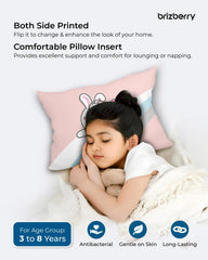 Kids Pillow Cushion With Super Soft Fabric Pillow - 12 X18 Inches | Animal & Cartoon Prints, Soft Pillow, Dual Sided Design | Multi-Purpose, Durable & Easy Care, Made In India - Design 18