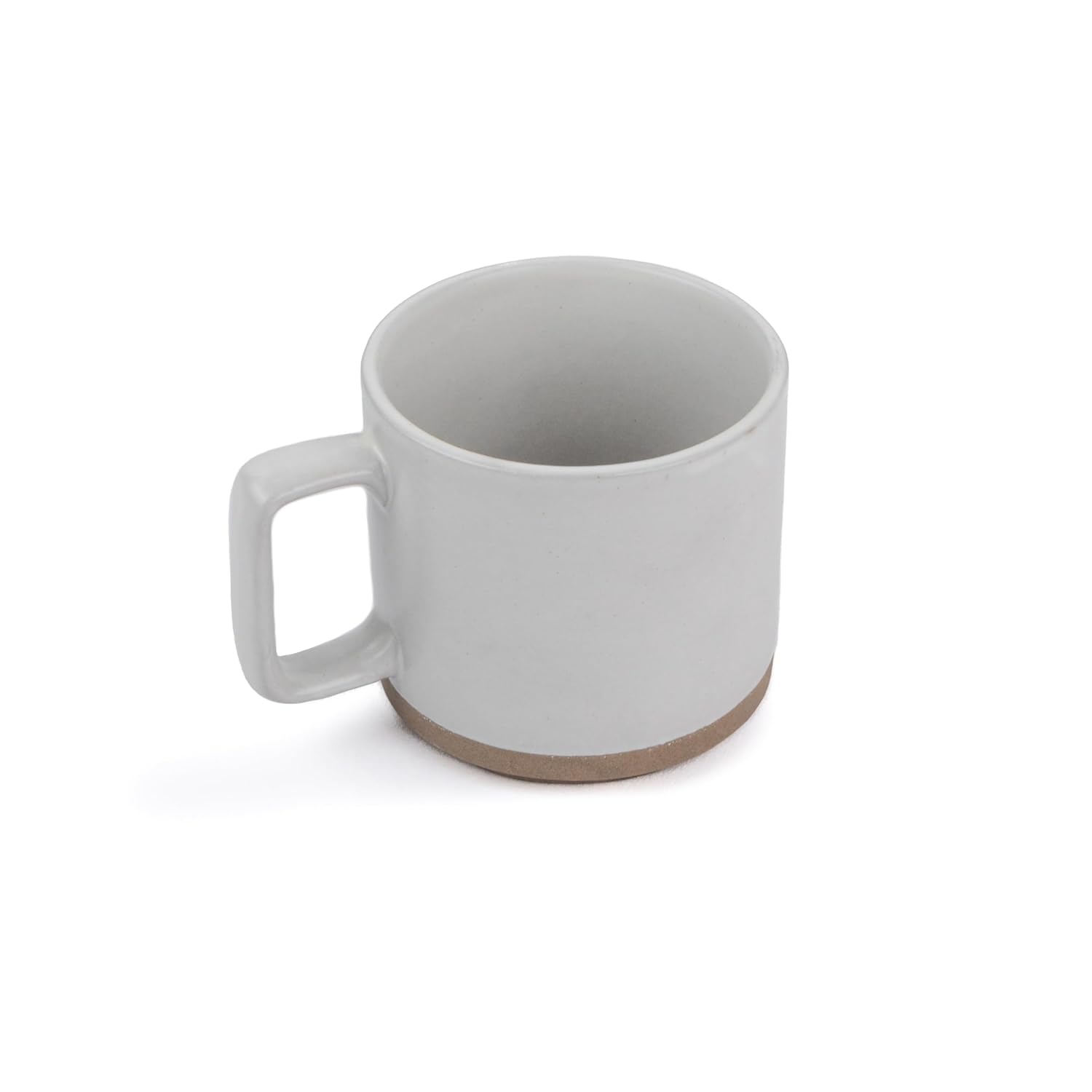Large Ceramic Coffee Mug Set Of 2 - Off White, 350ml Each | Ceramic Japandi Mug, Tea Mug With Matte Finish - Mug For Coffee | Ceramic Coffee Mug - Microwave Safe & Dishwasher Safe