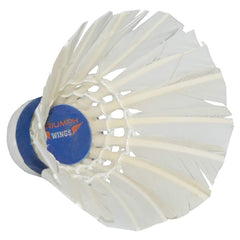 Triumph Wings Badminton Duck Feather Shuttlecocks , With High Quality Natural Cork | White , Pack Of 10