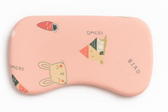 Memory Foam Pillows For Kids, Baby Neck Support Pillow For Sleeping - Pink | Royal Star Pattern Baby Pillow | Kids Pillow Suitable For 2 Year & Above - Multi Print Cover, Soft Pillow