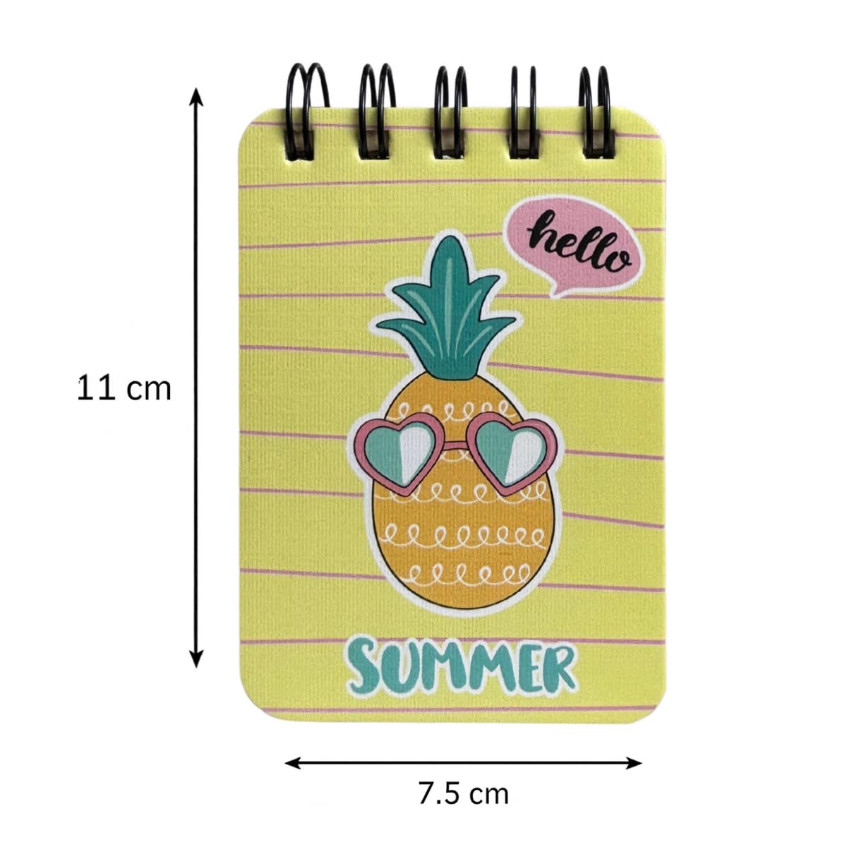 Spiral Pocket Notebook, Cute Mini Notepad, Handy Notebook For School, Office (Summer) 1Pc