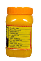 100% Natural Desi Ghee (Rathi, Sahiwal) By Om A-2 Cows Farm | Great Source Of Vitamins & Minerals Help Treat Other Health Issues | (1 Litre) 33.8 Ounce | Jar Pack