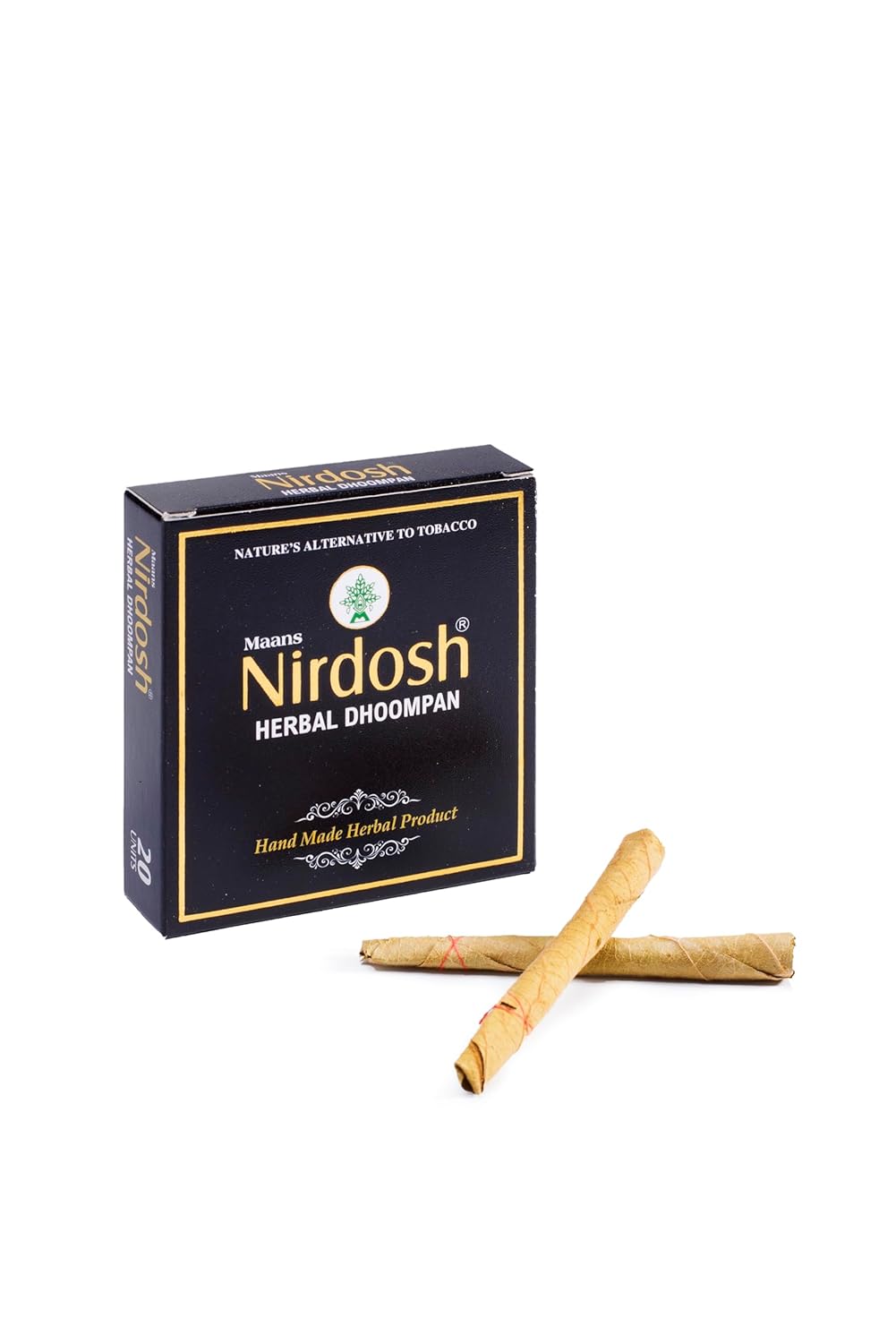 Herbal Dhoompan Sticks (Without Filter) - Pack Of 6X 20 Beedi | Handmade Herbal Product - Clove Mint Flavored Beedi