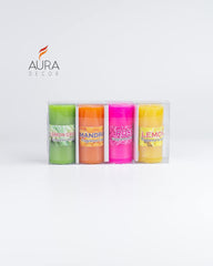 HIGHLY FRAGRANCE MINI PILLAR CANDLE MULTI COLOUR | SET OF 4 DECORATION CANDLE