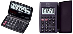 Casio SX-100-W Portable Calculator With Foldable Design & Casio HL820LV-BK Portable Calculator With Flap Cover