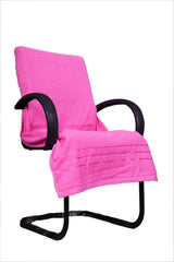 Vvip Home 100% Cotton Luxary Office Chair Towel 550 Gsm (Pink)