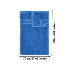 Welspun 100% Cotton Quick Dry Bath Towel 400 Gsm | High Absorbency Super Soft, Fast Drying Bath Towels (Navy Blue)