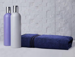 Lukzer Soft 100% Cotton Light Weight Super Absorbant Bath Towel 600 Gsm (Blue)