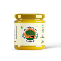 Organic Natural Desi A2 Gir Cow Ghee By Kalpataru Neeldev Enterprises | Vedic Bilona Method Curd-Churned Gir Cow Ghee Good For Glowing Skin | (250ml) 8.4 Ounce | Jar Pack