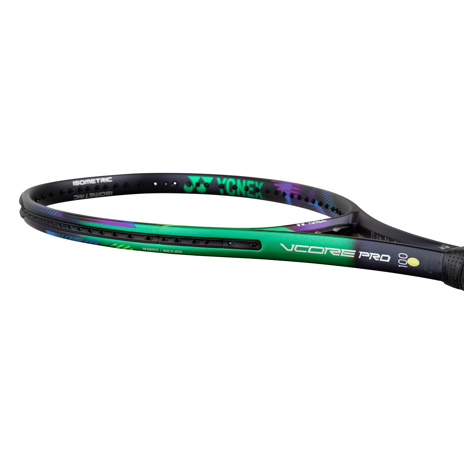 Yonex VCORE PRO 100 Graphite Tennis Racquet, Colour - Green & Purple, G2 Grip Size - 4 1/2 inches