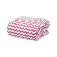 Black Gold The Finer Touch Microfiber Zigzag Bath Towel 350 Gsm | Soft & Quick Dry Towel Lightweight & Absorbent Use For Men & Women (Pink)