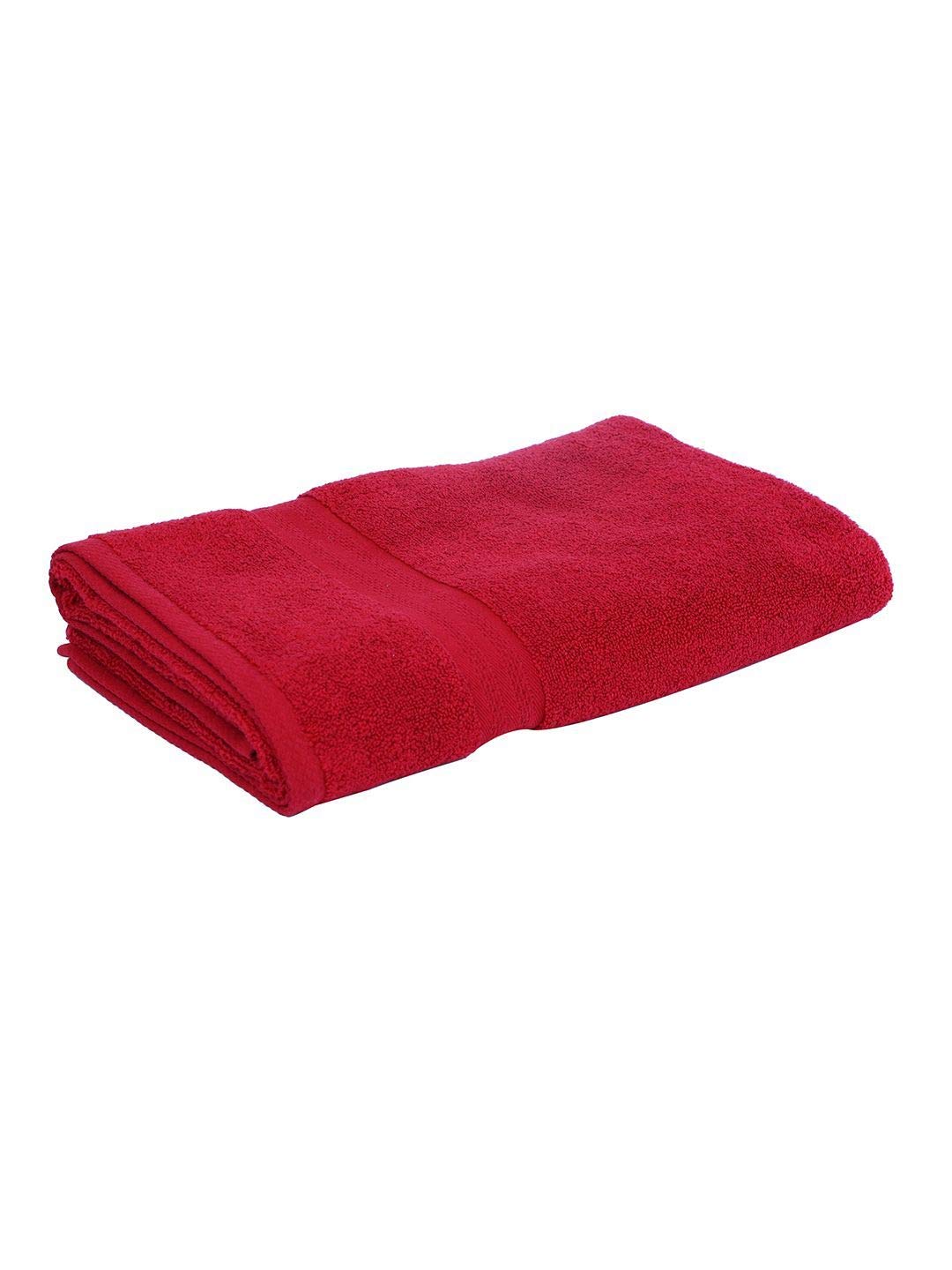Bianca Ultra Soft Zero Twist 100% Cotton Bath Towel 500 Gsm | Super Absorbent, Fluffy Aerocore Organic Technology (Burgundy)