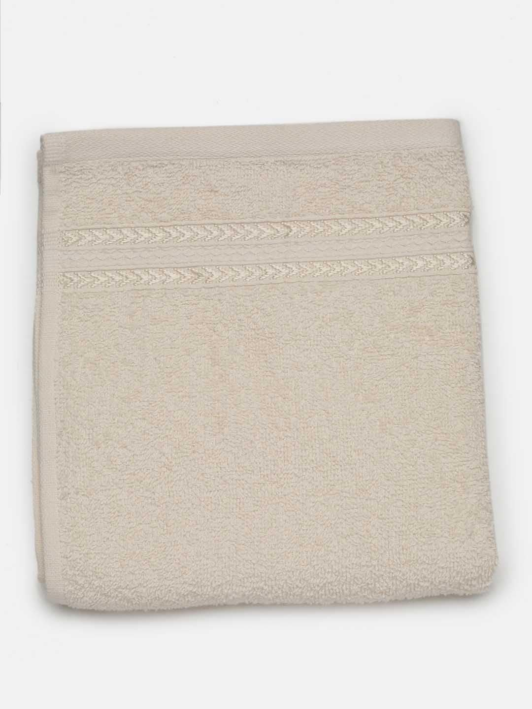 Ramraj Cotton Soft & Absorbent Terry Bath Towel 450 Gsm (Ivory)