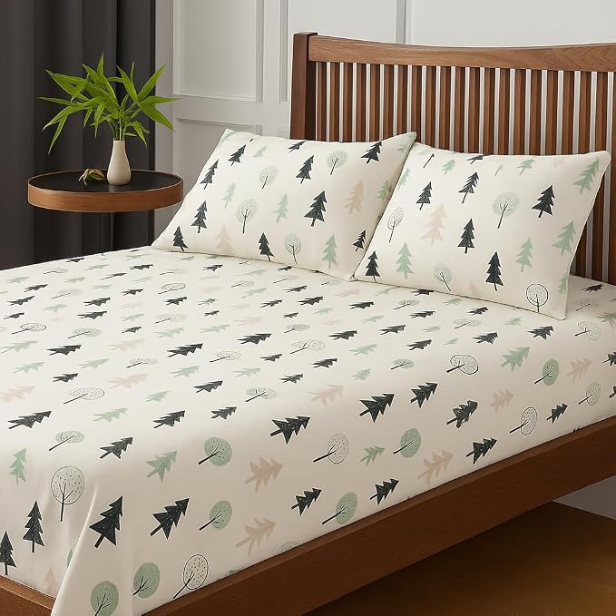 King Bedsheets Include Pillow Cover, Ultra Soft - 108x108 Inches, White | Ideal For Home, Hotel, Villa, Resort & Guest House Double Bedsheet