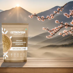 Retroveda Oraganic Ashwagandha Powder Helps Fight Anxiety & Stress Helps Boost Strength, Stamina & Energy 100% Pure & Natural | 250gm 0.5lbs