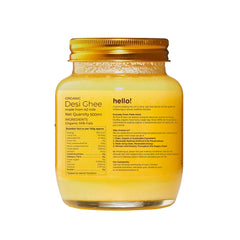 Organic Pure A2 Desi Ghee By Phalada Pure & Sure | Good Source Of Energy & Nutrients Healthy Desi Ghee Perfect For Glowing Skin | (500ml) 16.9 Ounce | Jar Pack