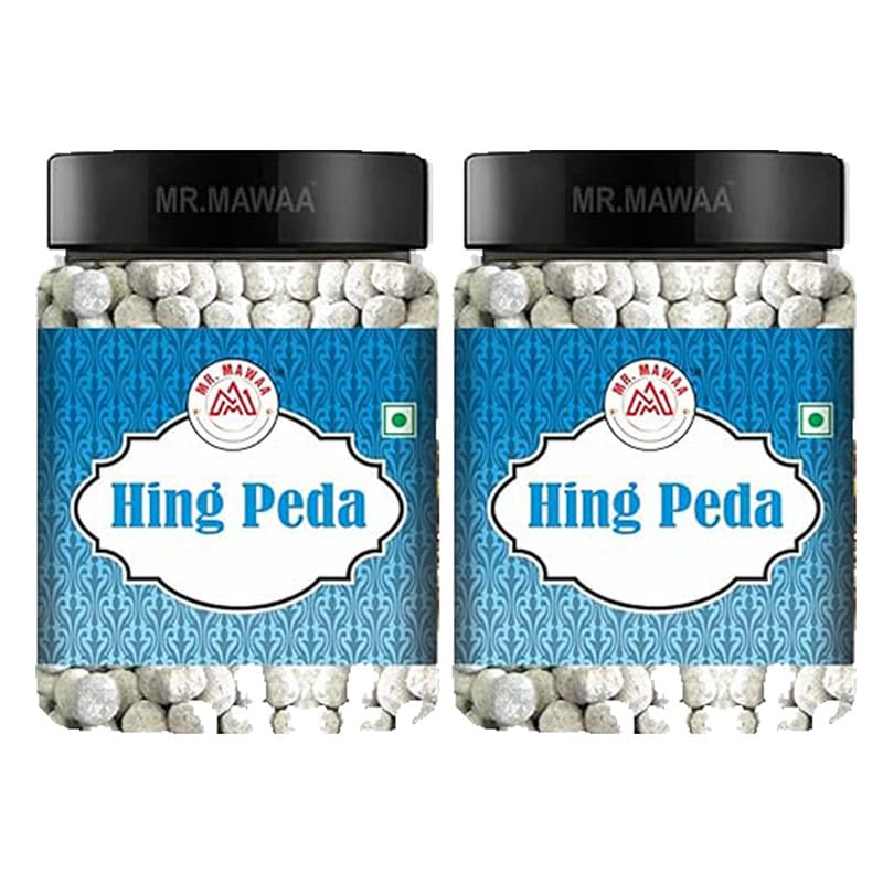 Mr. Mawaa Heeng Peda 360gm, (180gm *2) | Asafoetida Flavoured Digestive Candy | Jar Pack