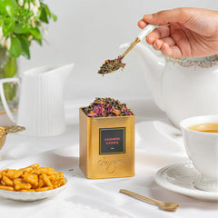 Chayam Kashmiri Kahwa Green Tea - 50gm, 1.7 Ounce | Detox Kahwa Tea For Digestion & Metabolism - Blended With Saffron, Cardamom, Cinnamon, Cloves, Almond & Rose Petals | Low Caffeine