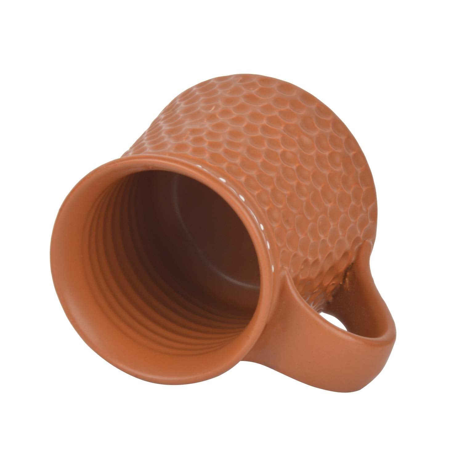 Handcrafted Ceramic Milk Mugs Set Of 2 - 300ml Each, Terracotta Brown | Coffee Cups & Mugs - Tea Cups & Mugs