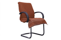 Vvip Home 100% Cotton Luxary Office Chair Towel 550 Gsm (Brown)