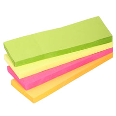 Page Markers - Pack-5 -150 Sheets Each - Perfect For School, Home & Office | 1x3 Inch, Size 5 Cuts